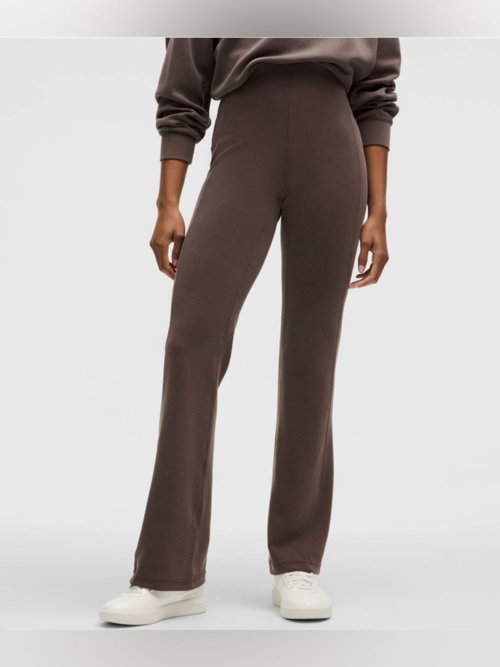 NWOT Lululemon Ribbed Softstreme High-Waist Pants Espresso Size 6